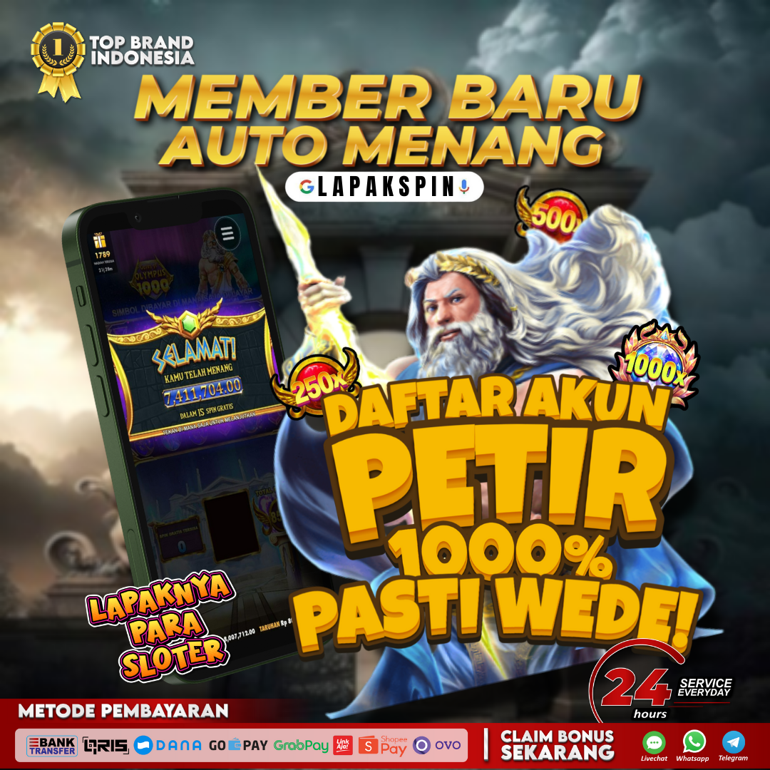 LAPAKSPIN | Daftar Sekarang & Rasakan Sensasi Slot Digital Akun Petir 1000%